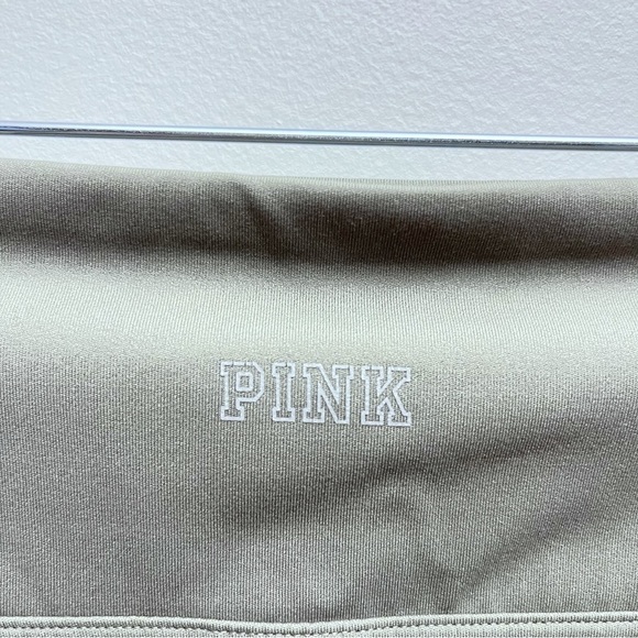 Pink Sport Sage Green Eyelet Cut Out 7/8 Length Seamless Leggings Women’s Large - Picture 5 of 7